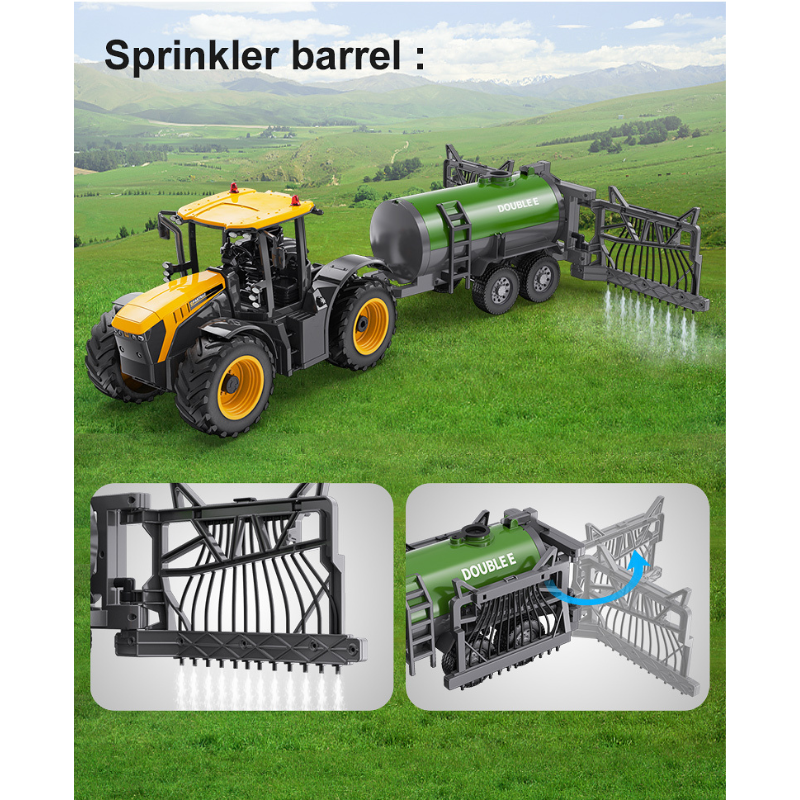 Double E S058-003 Remote Control Farm Tractor Drip Truck Sprinkler Barrel Accessory for RC Truck E359-003 & E360-003