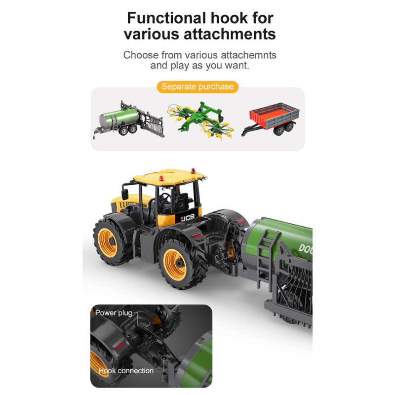 Double E S052-003 Remote Control Dual Rotary Swath Windrower Accessory for RC Truck E359-003 & E360-003