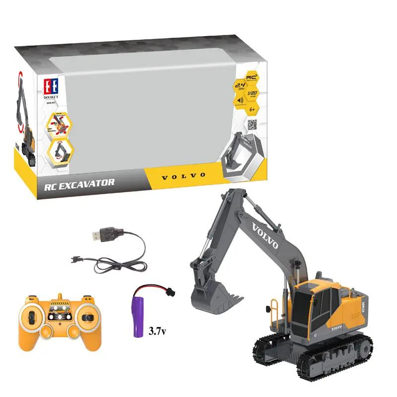 Double E E588-003 2.4G 1:20 RC Volvo EC160E RC Excavator Remote Control Engineering Digger Vehicle Model Toys