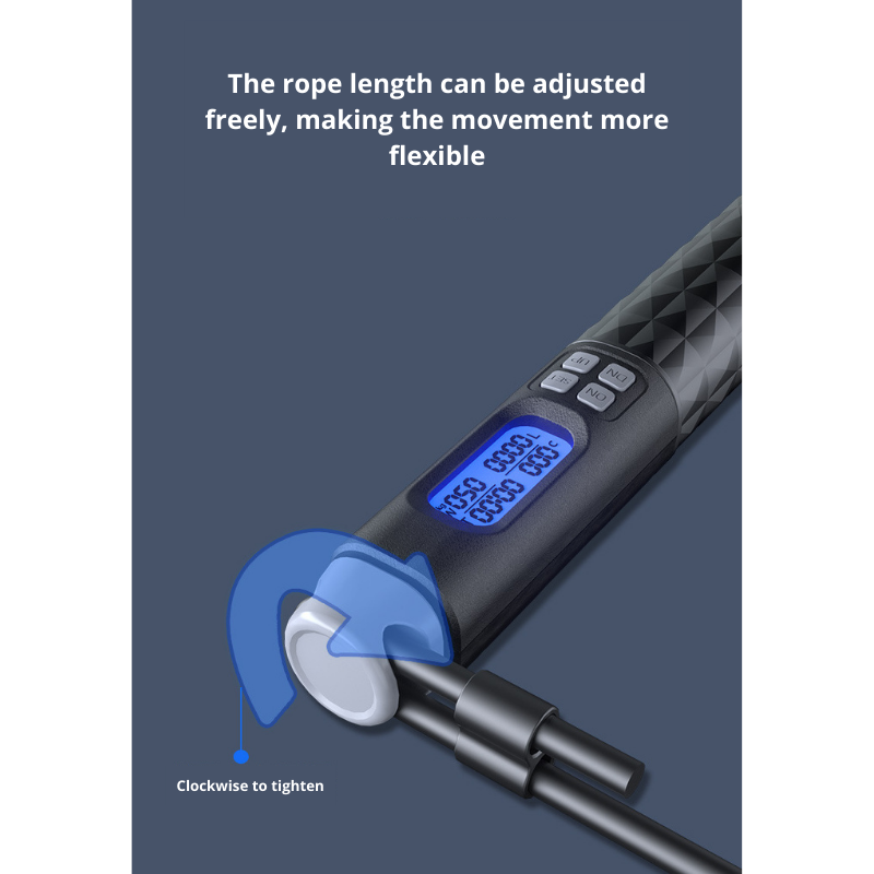 2-IN-1 Smart Cordless Skipping Rope With Digital Counter Non-slip Handle for Gym Sports Fitness - Pink/Gray