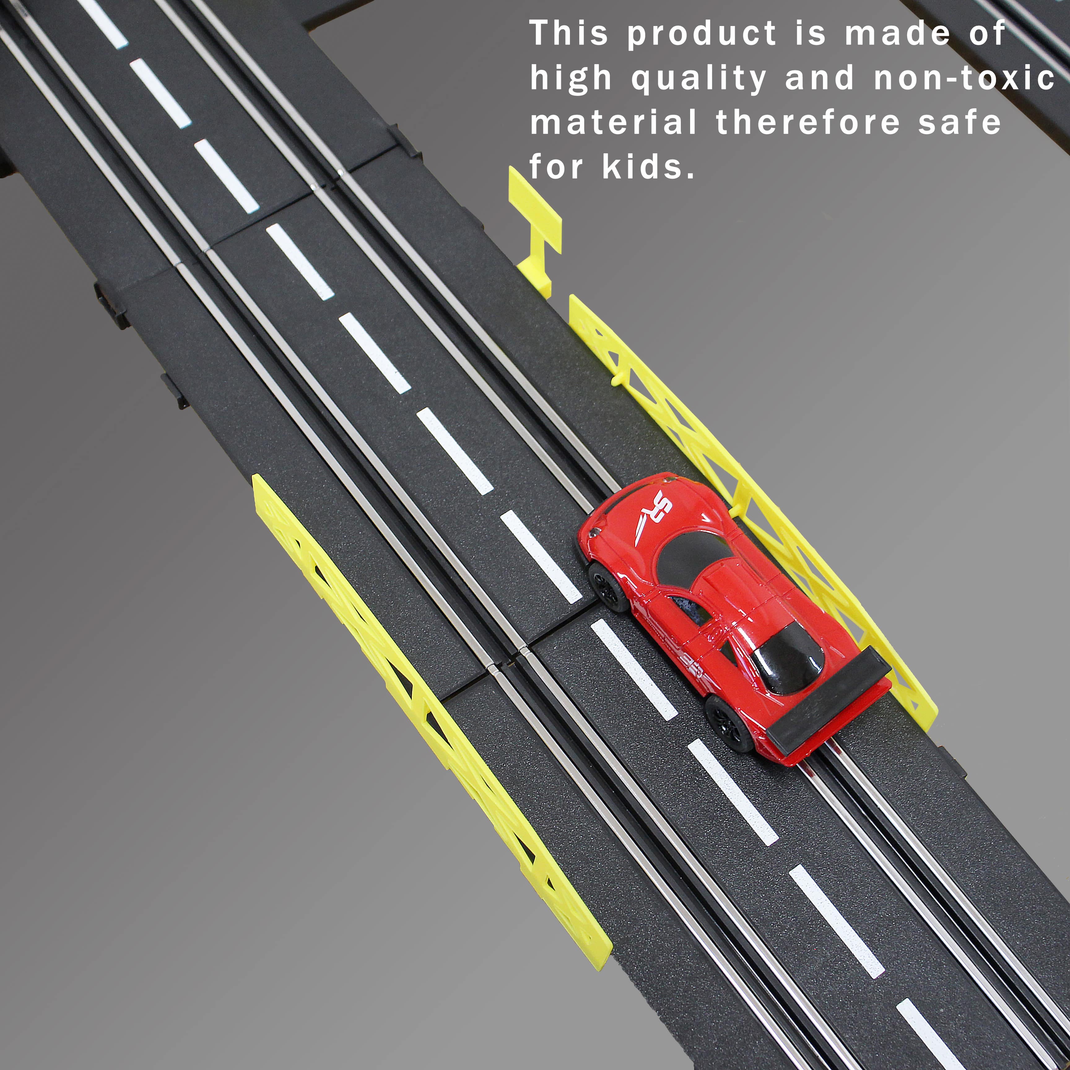 14.3m Electric Loop Wheel Track Racing Slot Sets w Two Cars Kid Vehicle Toy Gift