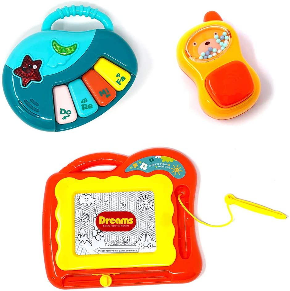 Musical Baby Push Walker Multi-functional Steps Assistant Toddler Learning Activity