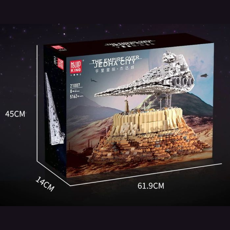 5162pcs Mould King 21007 The Empire over Jedha City Building Blocks Toy Set