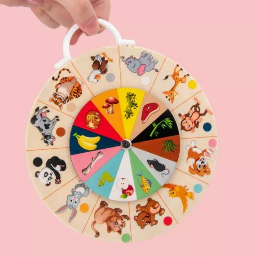 Montessori multifunctional double-sided learning plate math teaching animal matching kids educational toys
