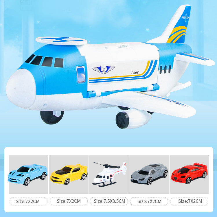 Children Toy Aircraft Vehicles Transports Plane Kids Air Freighter Car Boy Gift