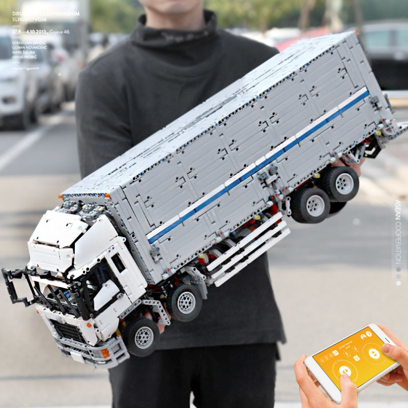 4166pcs Mould King 13139 Wing Body Truck APP Remote Control Building Blocks Toy Set
