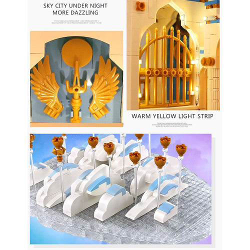 2866pcs Sky Castle Blocks Kids Building Toys Girls Puzzle Block Mould King Gift