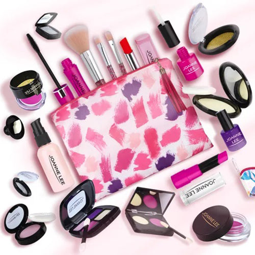 Kid Girls Makeup Set Eco-friendly Cosmetic Pretend Play Kit Princess Toy