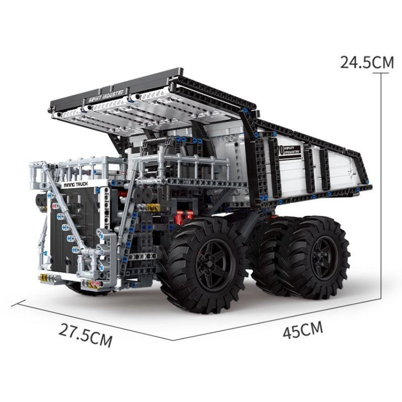 2044pcs Mould King 13170 Mining Truck Liebherr T284 Building Blocks Toy Set