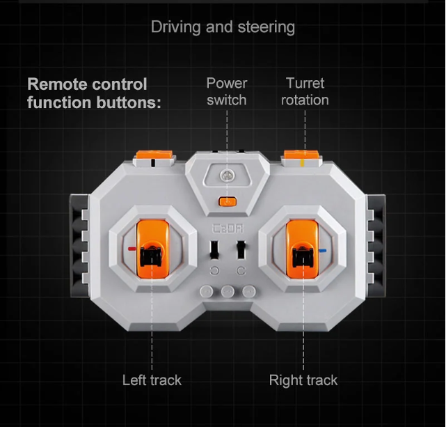 CaDA C61071W 925PCS WW2 German Tiger Tank RC Tank Building Blocks Toy Set