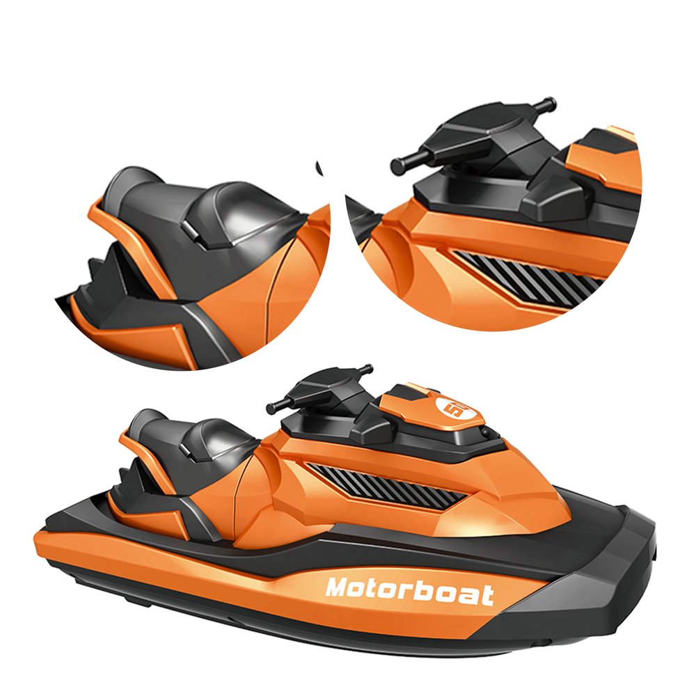 2.4GHz 4CH RC Remote Control Motorboat Racing Boat 1/47 Speedboat Kids Toy