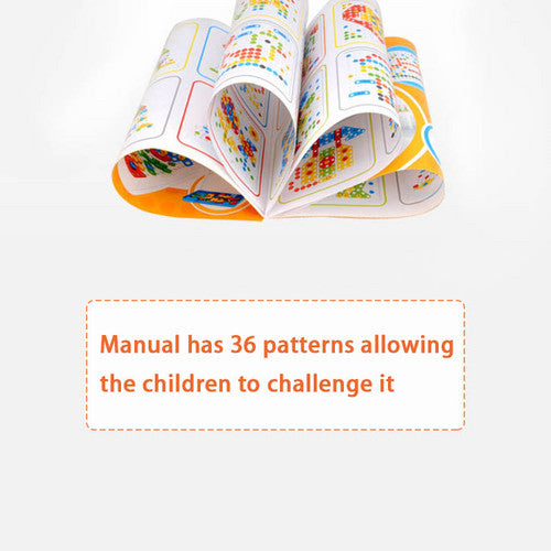 234pcs Mosaic Building Blocks Screws Nut DIY Puzzle Assemble Toy Set Child Gift