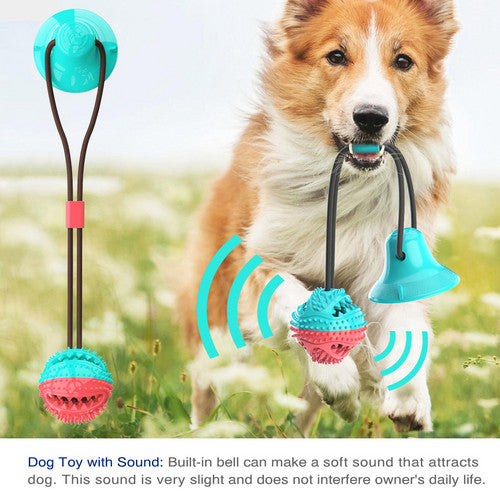 Dog Molar Bite Interactive Toy Multifunction Floor Suction Cup Balls Puppy Pet