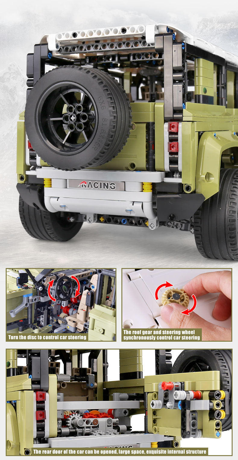 2668pcs MOULD KING 13175 Defender Off-Road Vehicle Building Blocks Toy Set