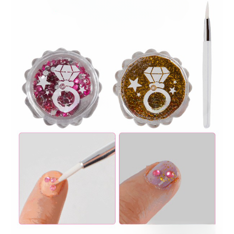 Girls Makeup Set My Beautiful Nail Art Set Eco-friendly Cosmetic Set Pretend Play Kit Princess Toy