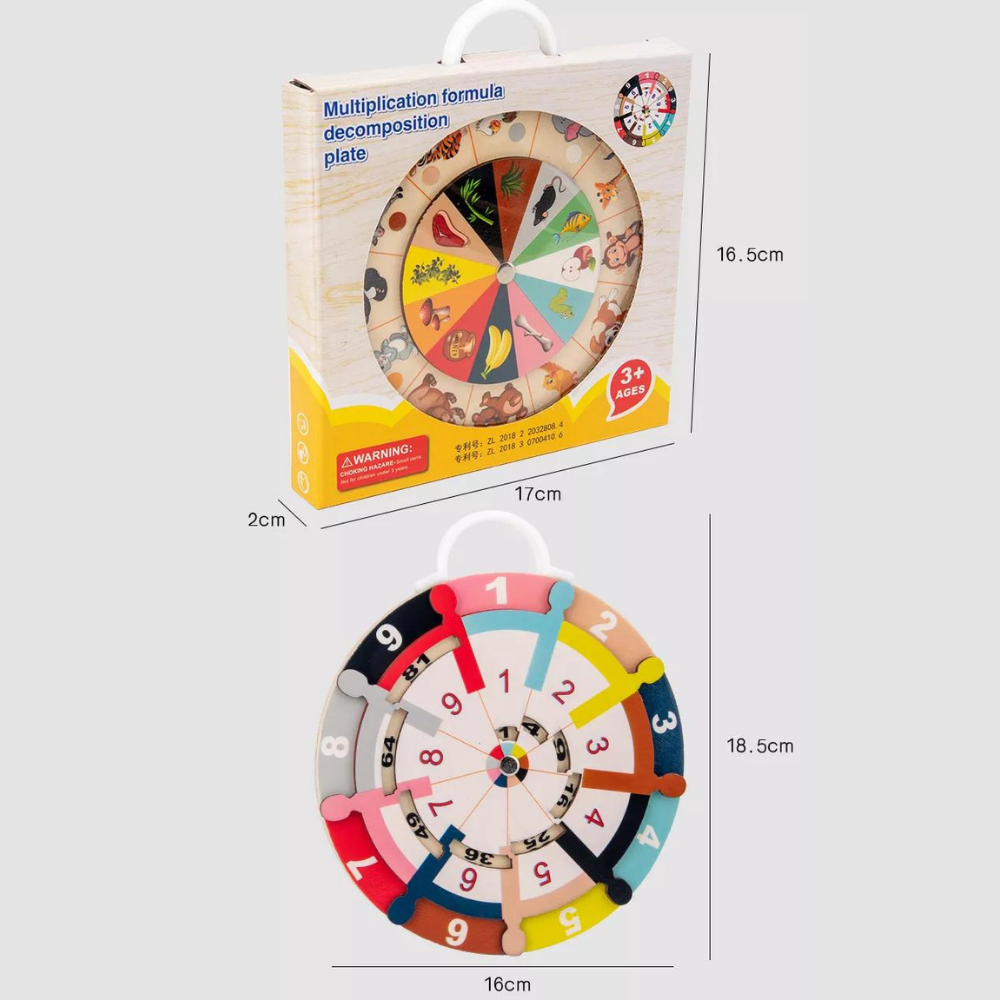 Montessori multifunctional double-sided learning plate math teaching animal matching kids educational toys