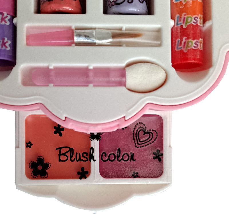 Kid Girls Makeup Set Lipstick Set Shell Shape Style Eco-friendly Cosmetic Pretend Play Kit Princess Toy