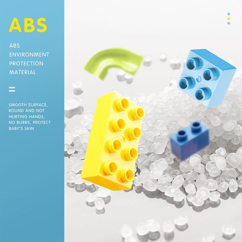 160Pcs Duploed Marble Race Run Building Block Maze Ball Track Toy Preschool Kids