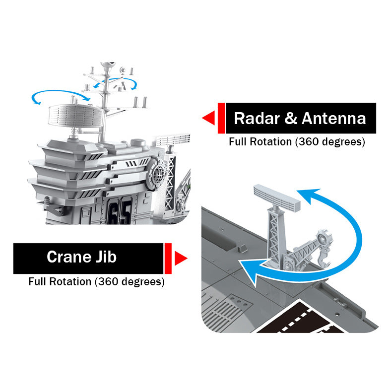 Aircraft Carrier Children Educational Toy Ship Model Collection Kid Gifts Plane