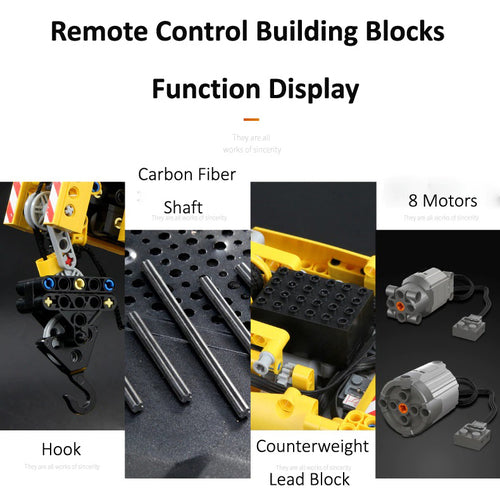 2590pcs Remote Control Ladder Truck Kids Building Blocks Toy Puzzle Mould King