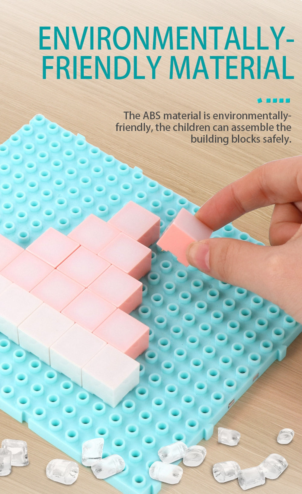 60pcs Diy Electonic Building Block Led Flashing Light Multi-Creative Assembling Flashing Light Electronic Puzzle