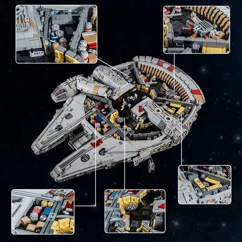 12688pcs Mould King 21026 Star Toy Wars UCS Millennium Falcon Building ...