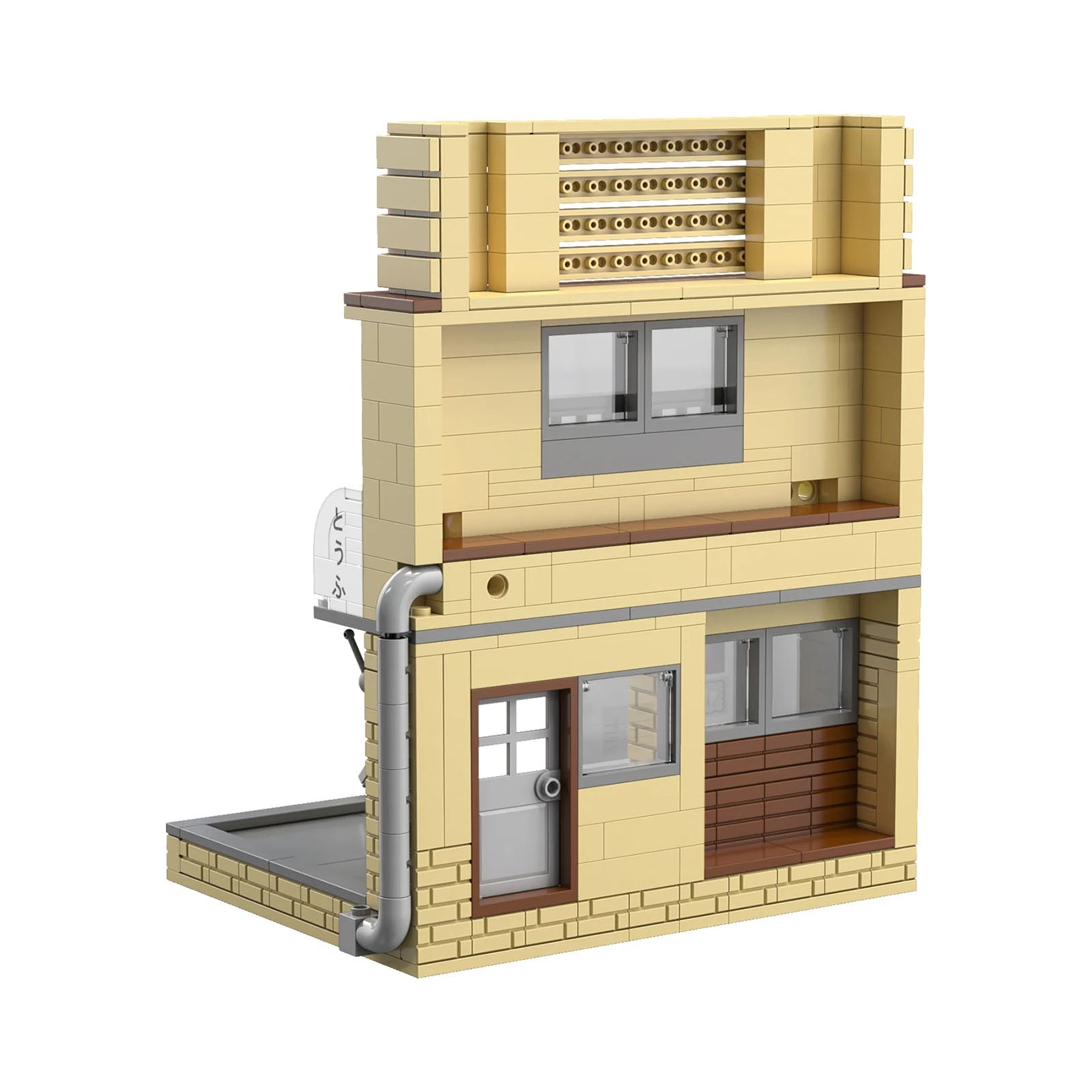 CaDA C61033W 414 PCS Initial D Mini Fujiwara Tofu Store Building Block signboard with USB lights