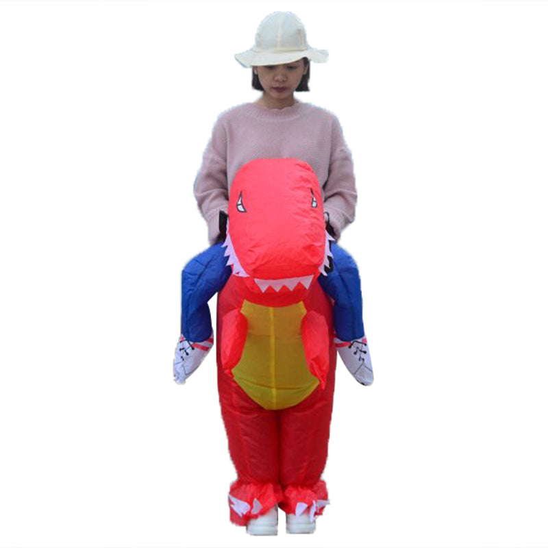 Red Inflatable Dinosaur Costume toddle Halloween Christmas Party Cosplay Costumes Dress Suit for children Adult book week costume