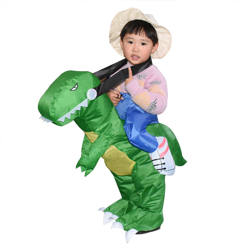 Green Inflatable Dinosaur Costume toddle Halloween Christmas Party Cosplay Costumes Dress Suit for children Adult book week costume