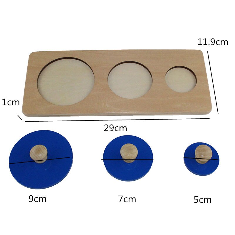 Montessori Shape Matching Wooden Puzzle Educational Basic Geometry Baby Toy