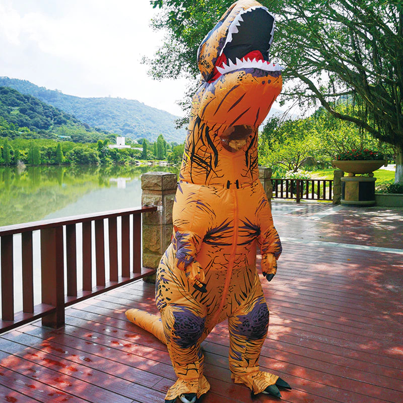 Kids & Adult Party Cosplay Halloween T-rex Dinosaur Inflatable Costume Animal Party Birthday Gifts Book Week Costume
