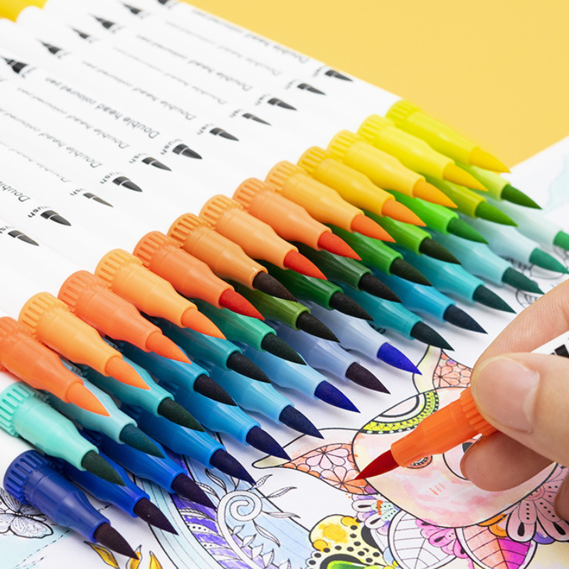 12 Colour Brush Pen Watercolor Art Drawing Painting Artist Sketch Manga Marker