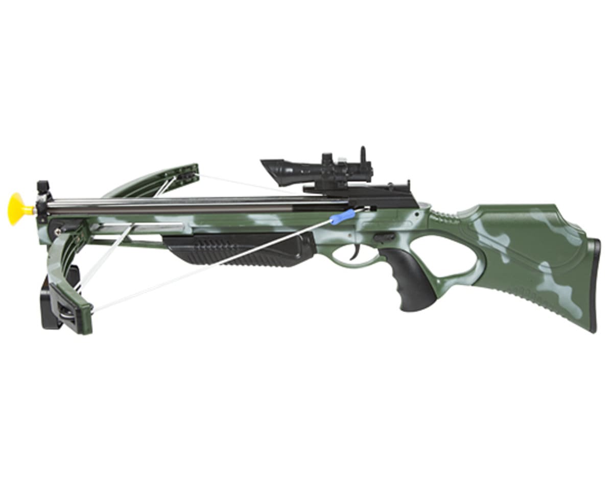 Real Action Camouflage Crossbow Archery Suction Arrows & Target Set Kids Toy