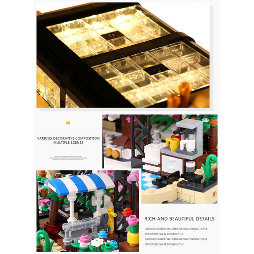 2147pcs Botanical Garden Blocks Kids Building Toys Puzzle Block Mould King Gift