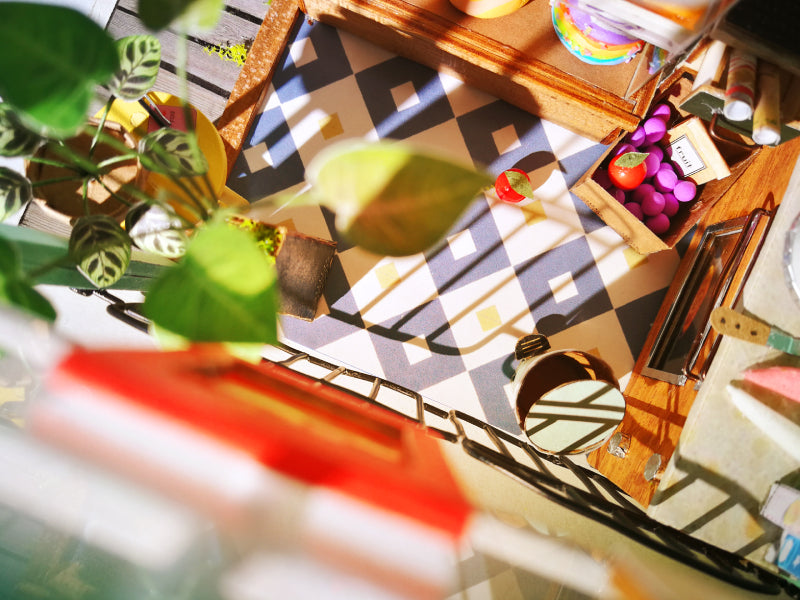 Robotime 1:24 DIY Miniature Mini Dollhouse Kit Home Decor Dessert Shop DGM06