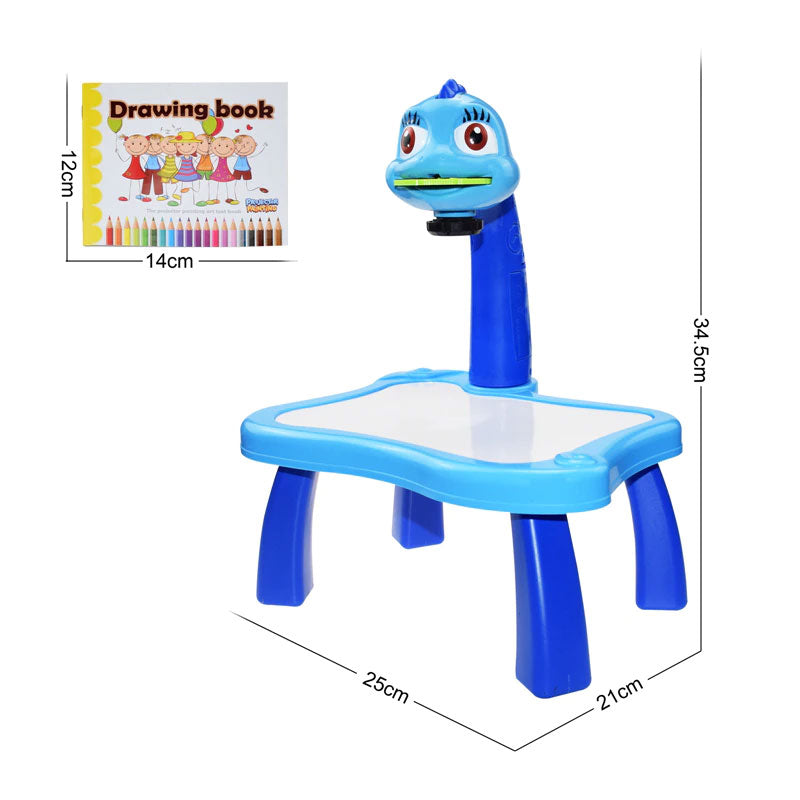 Drawing Projector Table for Kids, Trace and Draw Projector Toy, Child Smart Projector  Sketcher Desk, Learning Projection Painting Machine Draw Play Set for Kids  Children for Boy Girl 3-8 Years Old 