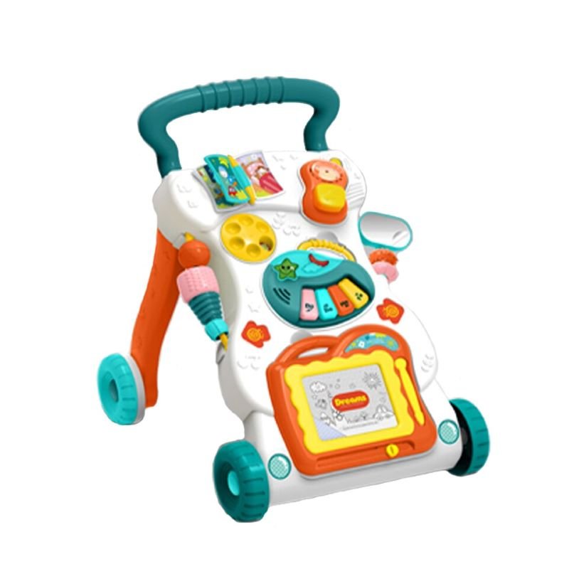 Musical Baby Push Walker Multi-functional Steps Assistant Toddler Learning Activity