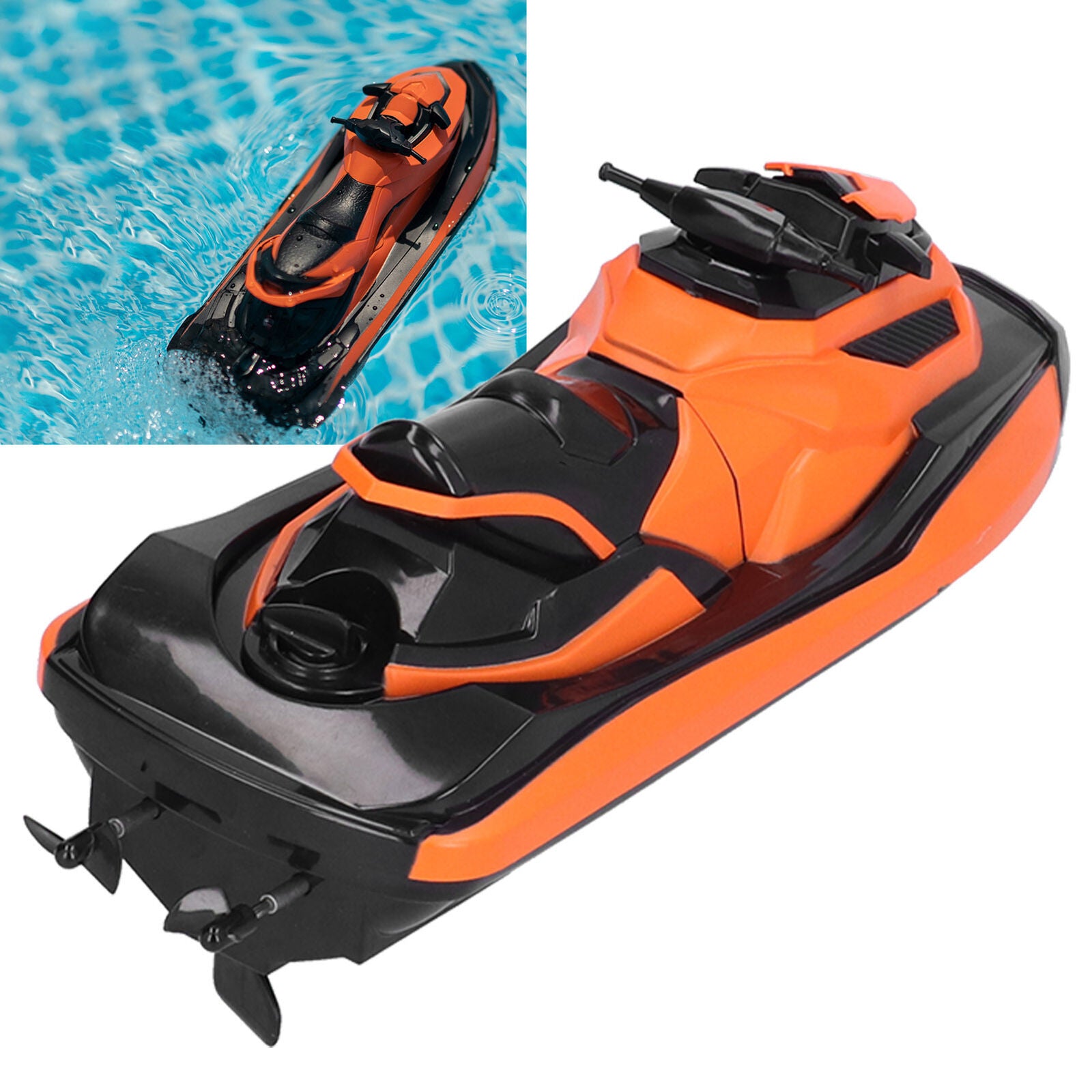 2.4GHz 4CH RC Remote Control Motorboat Racing Boat 1/47 Speedboat Kids Toy